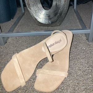 Jeffrey Campbell Tan Sandals. New without Box sz5